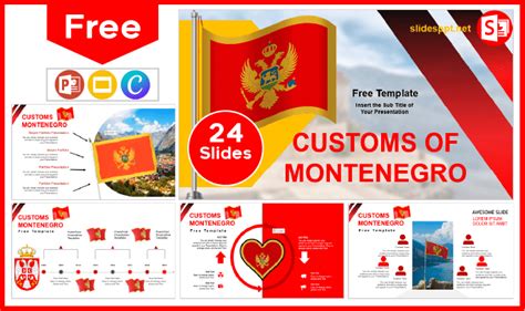 Modèle des douanes monténégrines Modèles pour PowerPoint et Google Slides