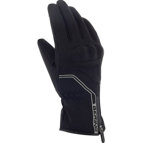 Gants Lady Hope Bering Noir Or Maxxess Fr Gants Moto Mi Saison