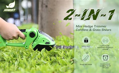 Amazon Cordless Hedge Trimmer 2 In 1 Mini Hedge Trimmer Cordless