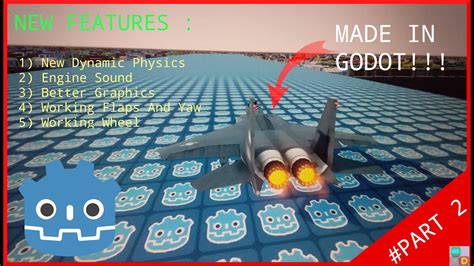 Aeroplane With Dynamic Physics And Engine Sound In Godot Part2
