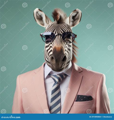 Zebra In A Suit And Glasses: A Pop Culture Mash-up With Social And