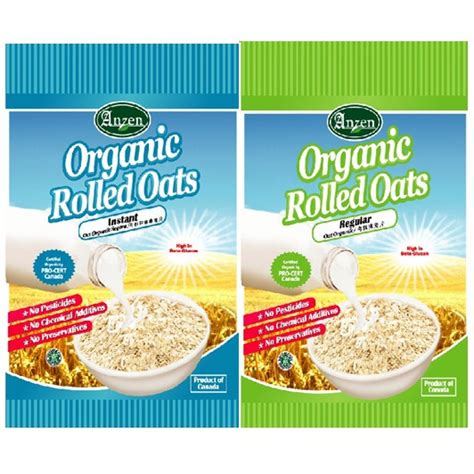 Shop Malaysia Anzen Organic Rolled Oats Regular Instant G