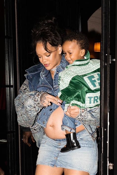 Rihanna Shows Off Baby Fenty Wearing Leather Fendi Jacket Sandra Rose