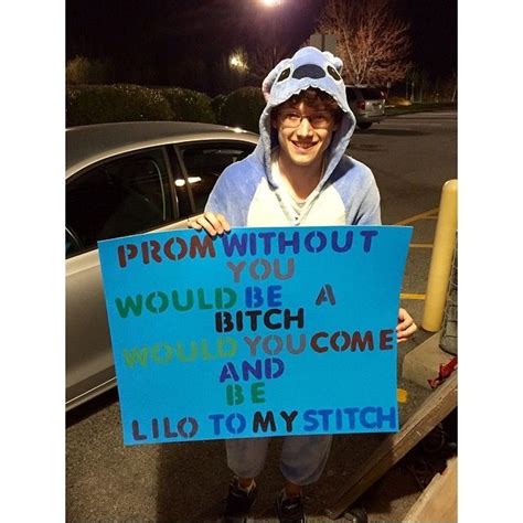 Image Result For Lilo And Stitch Homecoming Proposal Cute Promposals