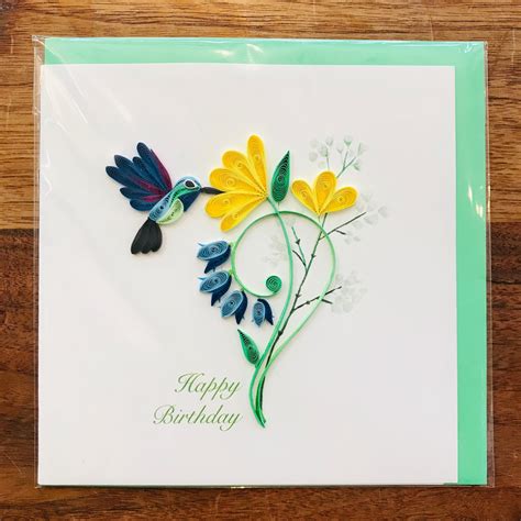 Hummingbird Birthday Card – Whale's Tale & Splash Gallery