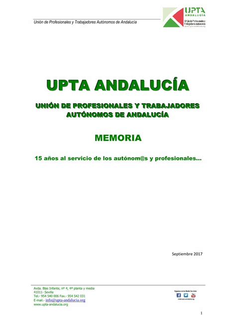 Pdf Memoria En Los A Os De Upta Andaluc A En Los A Os De