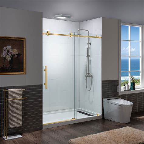 Woodbridge Frameless Sliding Shower Doors With Soft Close System