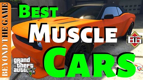 Top 5 Best Muscle Cars Gta 5 Online Youtube