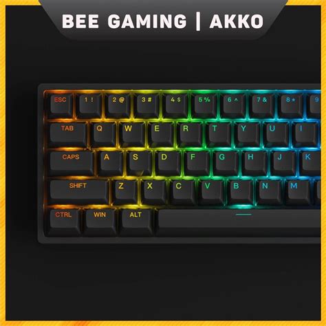 Bàn Phím Cơ Chính Hãng Akko 3068 V2 Rgb Black White Foam Tiêu Âm