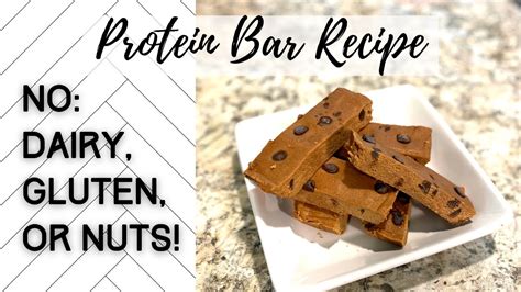 NUT FREE DAIRY FREE GLUTEN FREE PROTEIN BAR RECIPE NO BAKE BARS