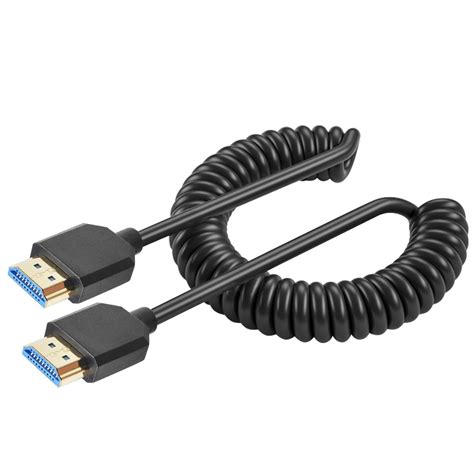 Duttek K Coiled Hdmi Cable Ft Ft Hdmi Cable Coiled Gbps