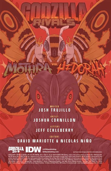 Godzilla Rivals Mothra Vs Hedorah Comic Book Preview