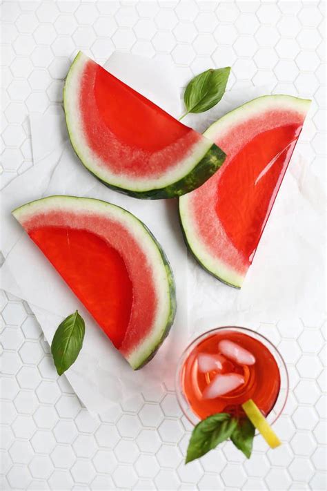 Watermelon Slice Jello Shots A Beautiful Mess