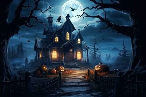 Halloween dark house background 27247996 Stock Photo at Vecteezy