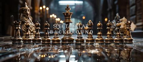 Free PSD | Classic chessboard setup