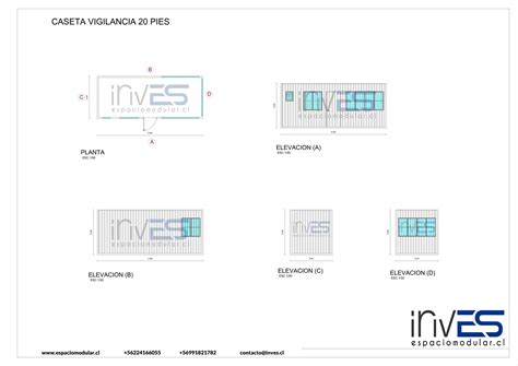 CONTAINER CASETA VIGILANCIA BAÑO 20 PIES Inves Espacio Modular