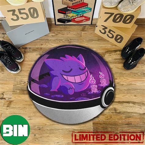 Gengar Ghost Nap Carpet Home Decor For Living Room Pokemon Rug Binteez