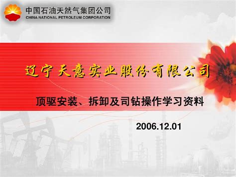 天意顶驱安装、拆卸和司钻学习资料word文档在线阅读与下载无忧文档