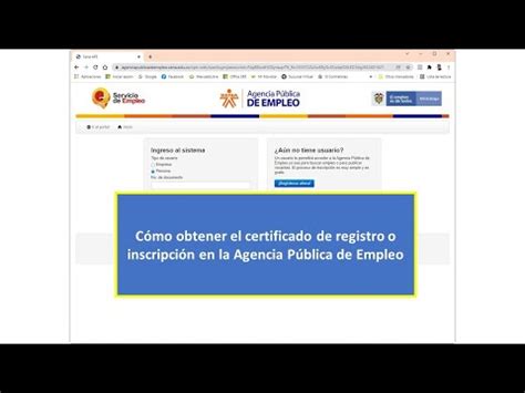 C Mo Descargar El Certificado De Registro De La Agencia P Blica De