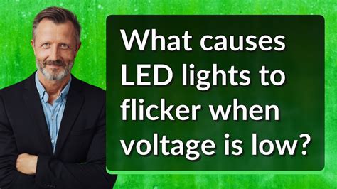 What Causes LED Lights To Flicker When Voltage Is Low YouTube