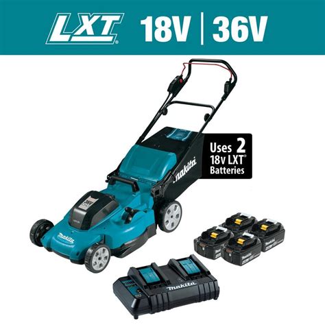 Makita 18V X2 36V LXT Lithium Ion Cordless 21 In Walk Behind Lawn