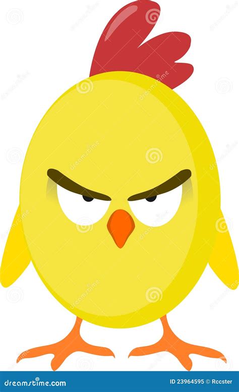 Angry Chicken Illustration 23964595 - Megapixl