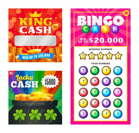 Premium Vector Set Of Game Scratch Win Cards And Tickets Using For