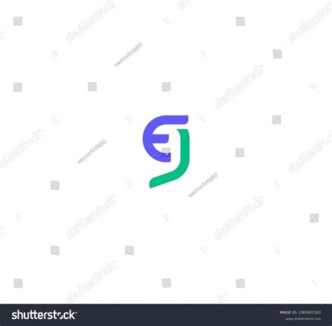 Letter Eg Ge Ej Je Logo Design Template Royalty Free Stock Vector