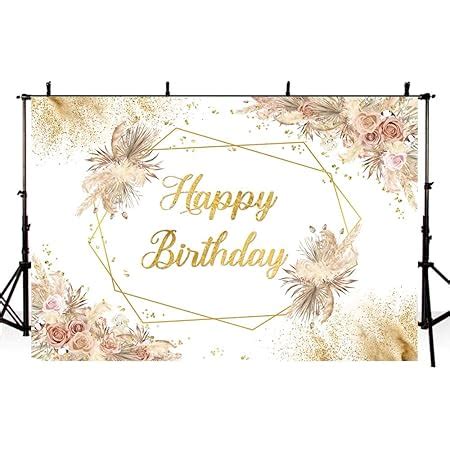 Amazon Aibiin X Ft Boho Happy Birthday Backdrop For Girls Women