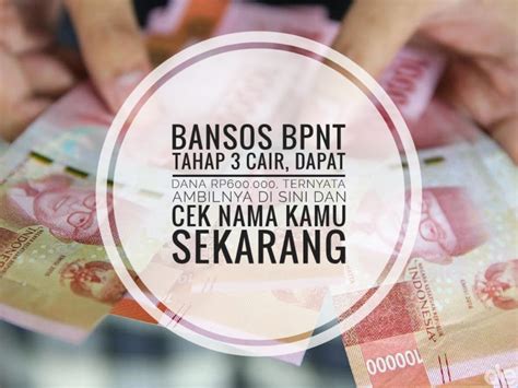 Bansos BPNT Tahap 3 Cair Dapat Dana Rp600 000 Ternyata Ambilnya