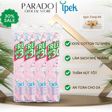 B Ng T Y Trang Ipek Klasik Cotton Pads Th Nh K Cotton Mi Ng