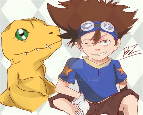 Taichi Tai Yagami And Agumon By Baouzaker On Deviantart