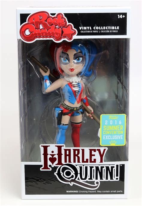 Funko Rock Candy Dc Universe New 52 Harley Quinn Sdcc 2016 Vinyl Figure 13cm Exclusive