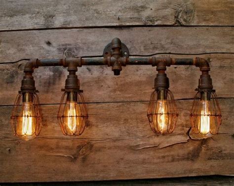 Diy Rustic Lighting Ideas Rustic Bathroom Lighting Rustic Lighting