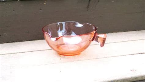 1930s Mixing Bowl Pink Depression Glass Mixing Bowl Fast Etsy