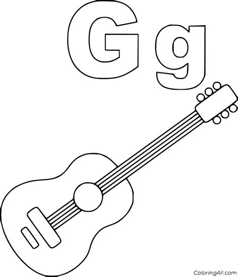 Letter G Coloring Pages 35 Free Printables Coloringall