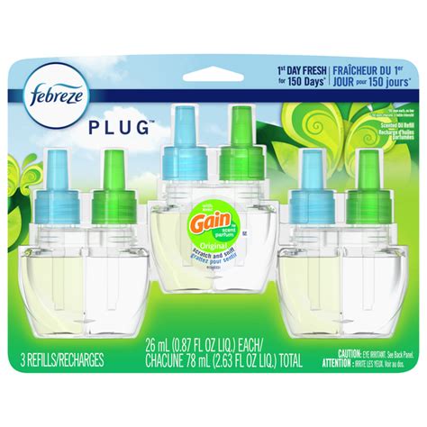 Save on Febreze Plug with Gain Original Scented Oil Refill Order Online ...