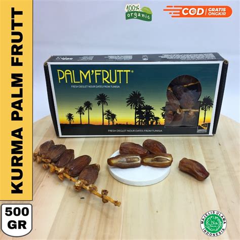 Jual Kurma Palm Fruitt 500gr Box Kurma Tunisia Tangkai Kurma