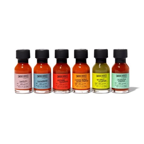 Smokehouse Mini Hot Sauce Sampler Set Of Thoughtfully