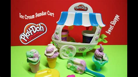 Play Doh Ice Cream Sundae Cart Sweet Shoppe Create A Sundae Whipped