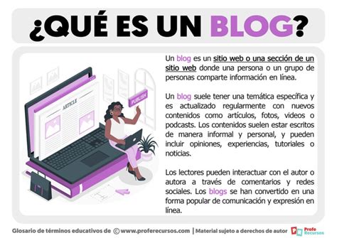 Qué es un Blog Definición de Blog