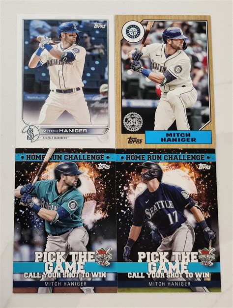 Mitch Haniger 2022 Topps 80 87TB 39 HRC 30 Series 1 2 4 Card