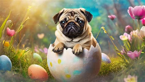 Easter Egg, Dog, Pug Free Stock Photo - Public Domain Pictures