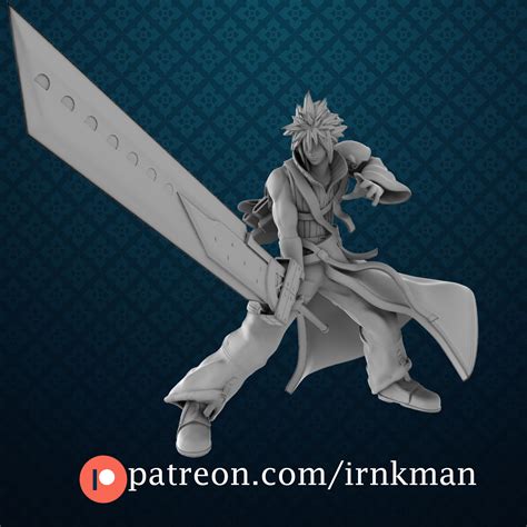 STL file Cloud Strife (Advent Children) ☁️・3D print model to download・Cults