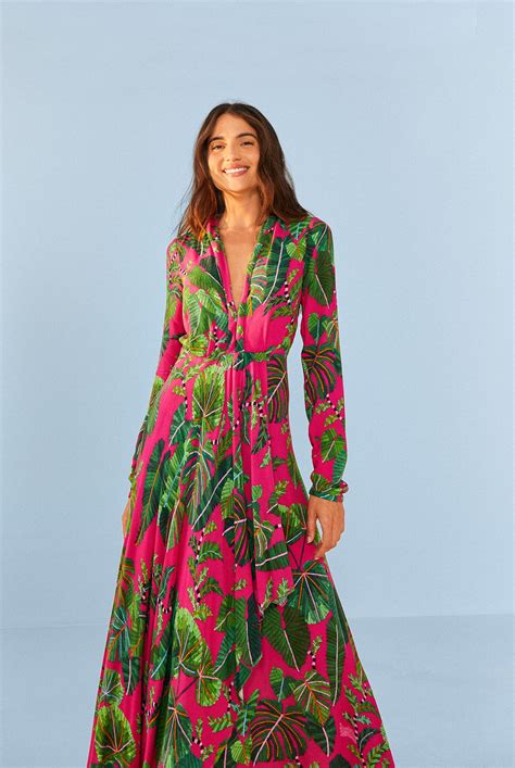 Farm Rio Soft Garden Maxi Dress Modesens