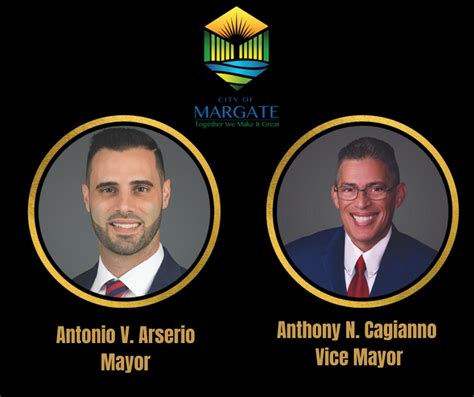 Mayor and Vice Mayor Appointments in Margate Wednesday