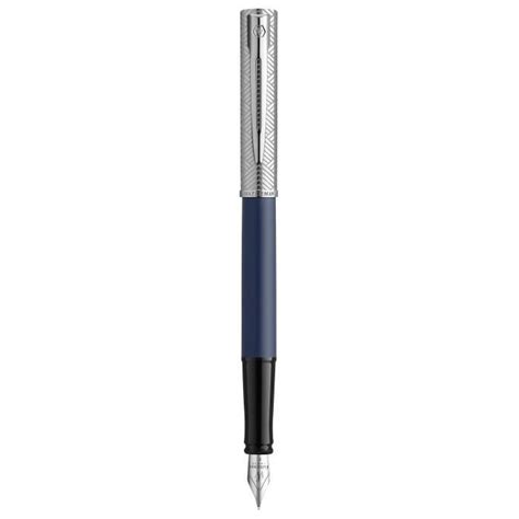 Stylo Plume Waterman Allure Deluxe Bleu Plume Fine Cartouche D Encre