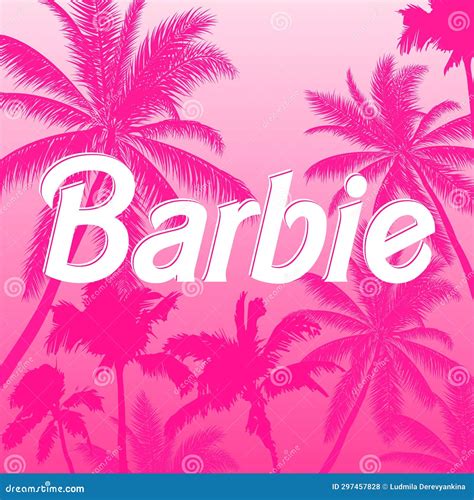 Barbie Logo on a Pink Background,vector Illustration Stock Vector ...