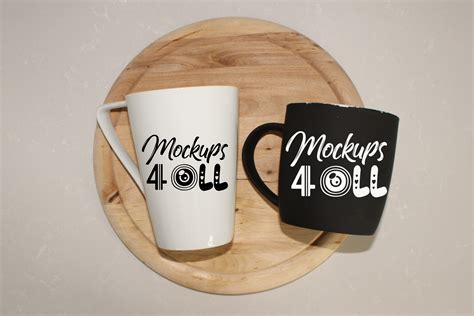 White and Black Mugs Mockups, Coffe Mugs Graphic by Art Studio ...