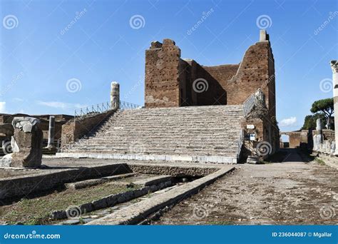 Ancient And Well Preserved Roman Ruin Of Capitolium The Temple Of